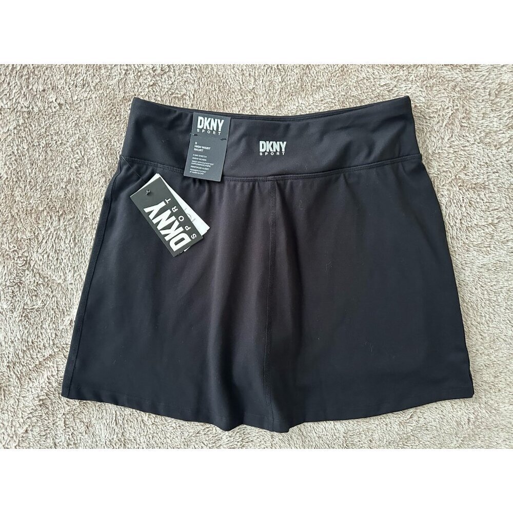 Dkny Sport Women's Balance Supersoft Compression Skort Black New - Picture 3 of 10